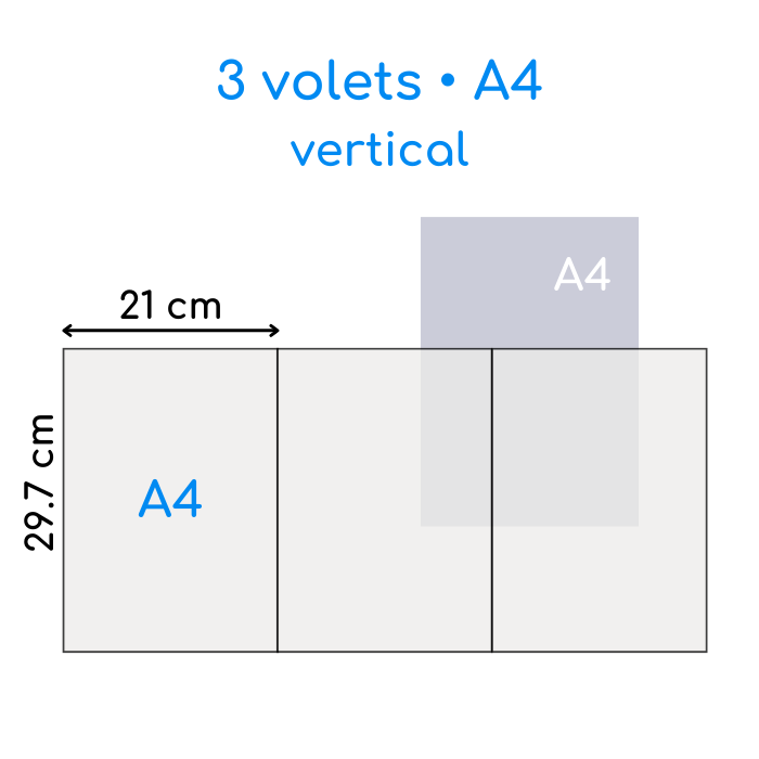 Dépliant 3 volets A4 vertical